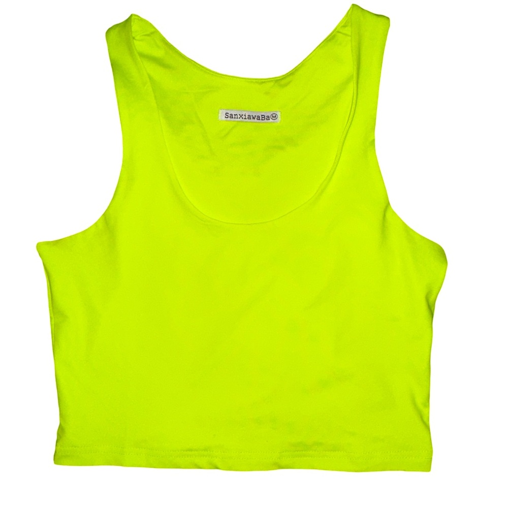 Neon Green Cropped Tank